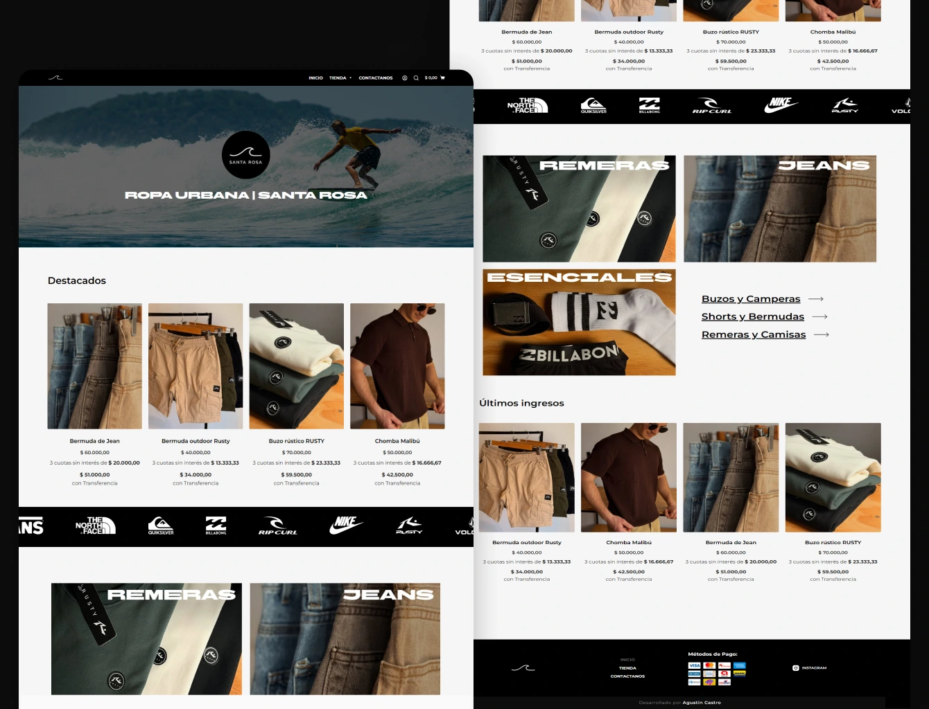 imagenes de muestra de la tienda online 'coketas'